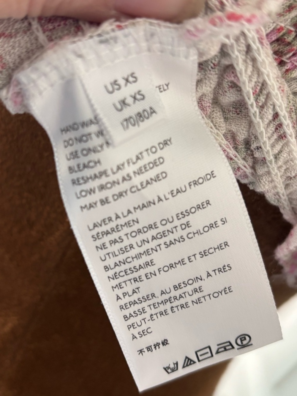 Urban Outfitters Floral Pink Smocked Crop Cami Top, size XS - Picture 9 of 10